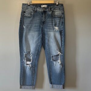 KanCan Distressed Blue Jeans Women’s 14  B-149